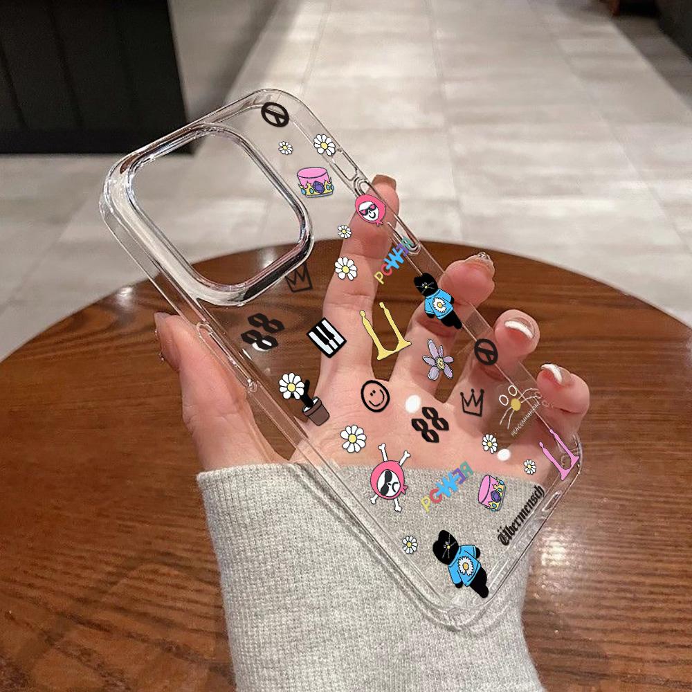 Acrylic Phone Case for iPhone 11 12 13 14 Pro 12 14 16 Pro Max for Samsung A16 A36 A56 S24 FE High-quality Painted Anti-fall Mobile Phone Case