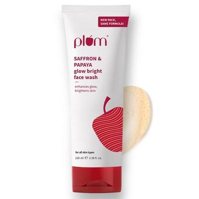 Gel limpiador facial iluminador y luminosizante con azafrán y papaya | Con vitamina B5 | Gel limpiador facial iluminador para mujeres y hombres | 100 % vegano | 100 ml