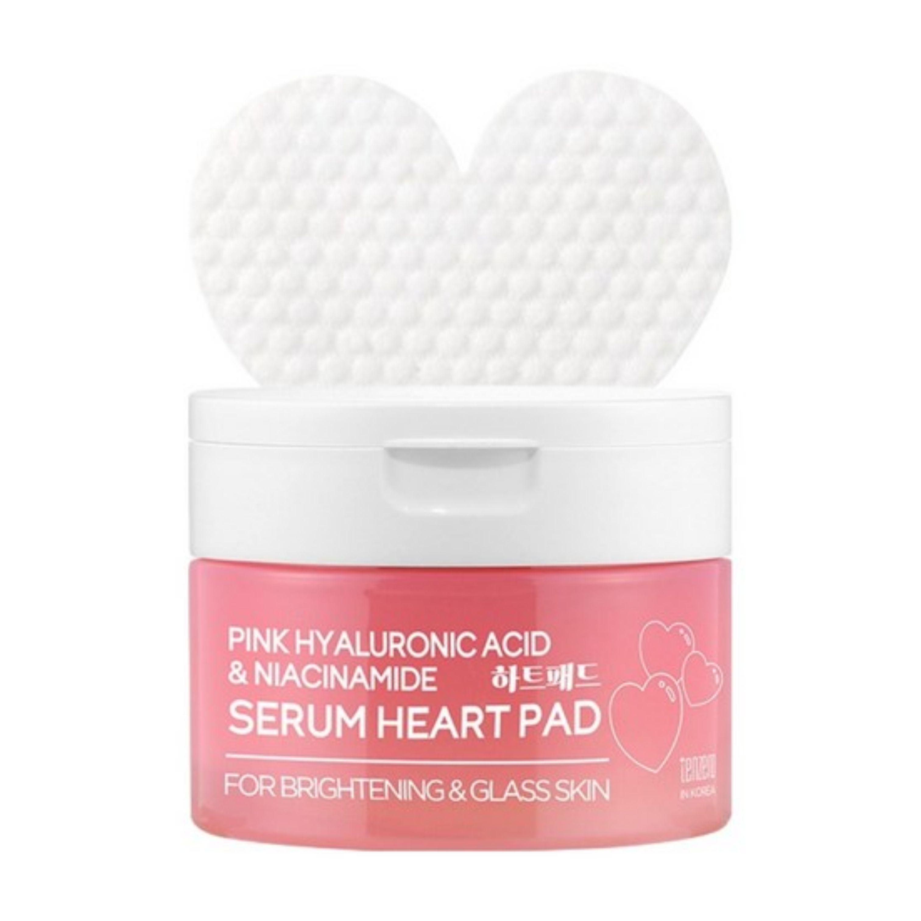 TENZERO Pink Hyaluronic Acid & Niacinamide Essence Heart Pad 50 Pads 150g