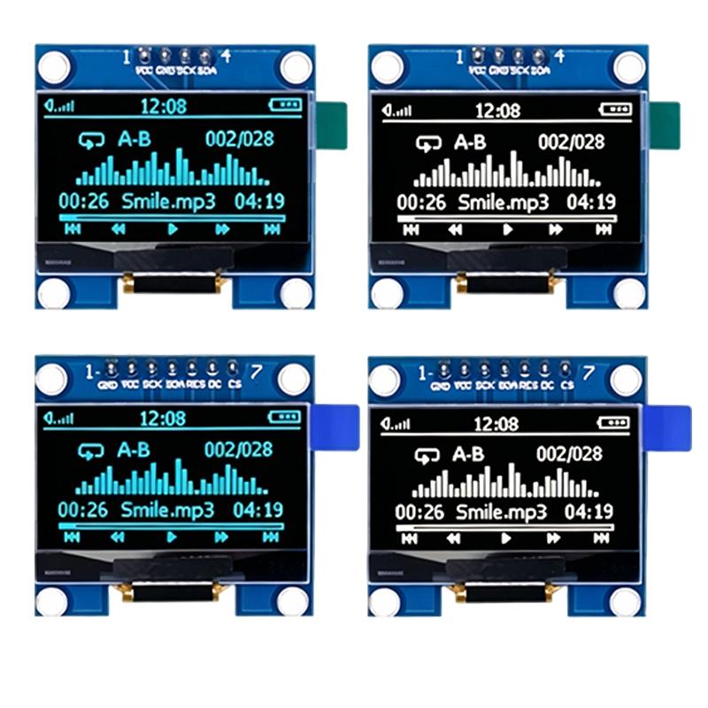 1.1 Inch SH1116 OLED Display Module 118*61 Resolution IIC/SPI Dual Interface White Screen For Arduino STM11 Digital Display DIY