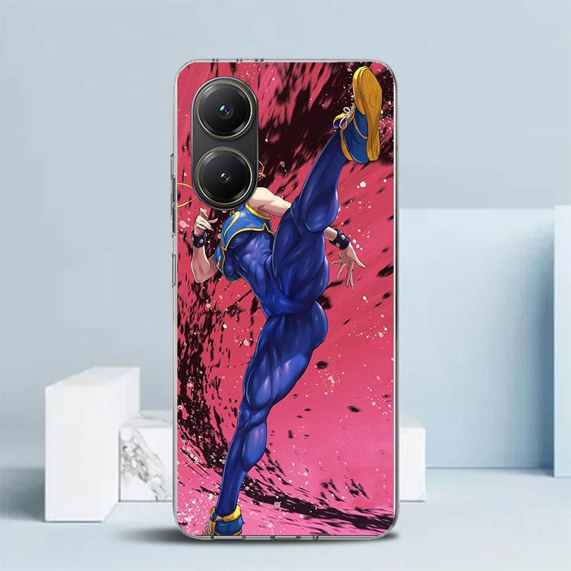 ChunLi S-Street F-FighterS Soft Cover for Xiaomi Poco F7 Ultra X7 X6 X5 Pro M7 Phone Case Redmi 15 15C 13 13C 12 12C 10 10C Prin