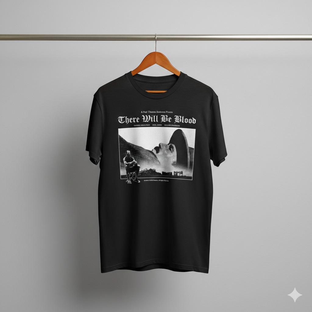 There Will Be Blood Movie Graphic T-Shirt Vintage Unisex Tee S628