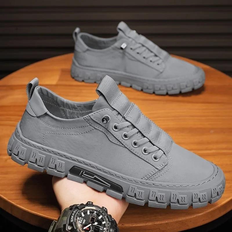 Fashion Casual Shoes for Men Outdoor Breathable Men's Sneakers Lace Up Walking Shoes Platform Vulcanized Shoe Mens Tennis Shoes