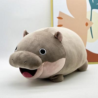 Kawaii Moo Deng Hippo Plush Soft Animal Pillow Gifts Pygmy Hippo Plushie Toy  Home Toy Decoration