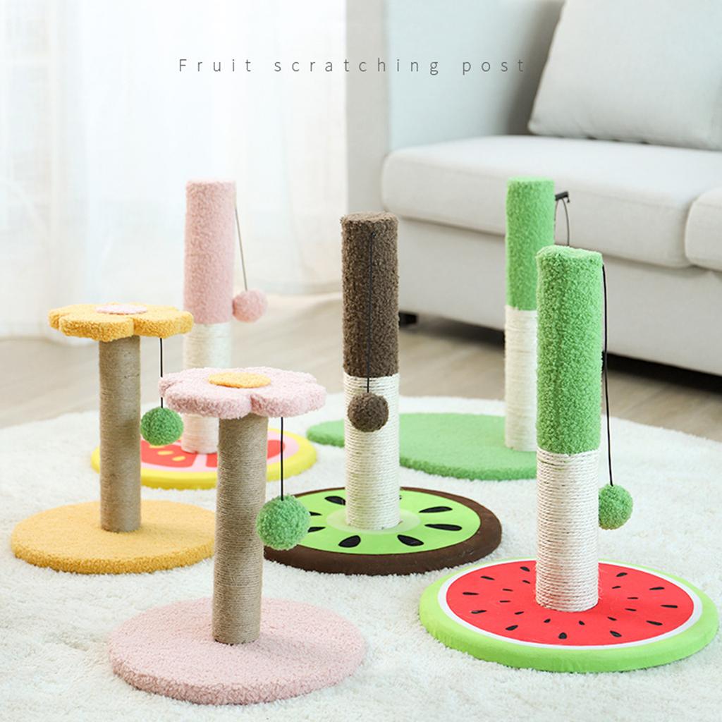 Cat Scratching Toy Kitten Sisal Rope Post Biting Interactive Pet Product Scratching Post Scratcher Pet Toy