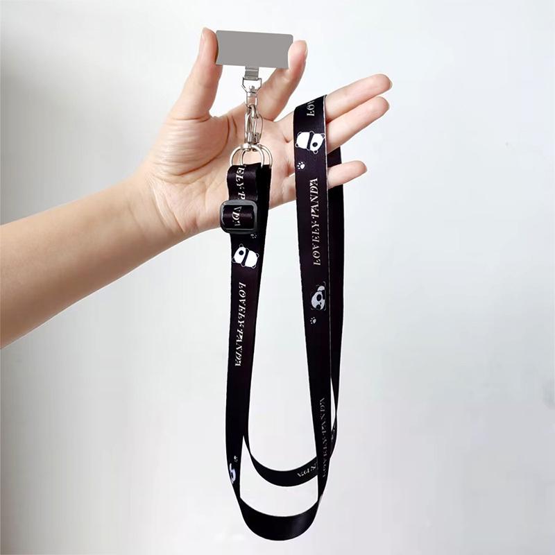 Bär Langes Handy-Lanyard Verstellbarer Crossbody-Handystrap Umhängeband Anti-Verlust Hängeschnur Mit Dichtungsklammer Für Iphone Xiaomi