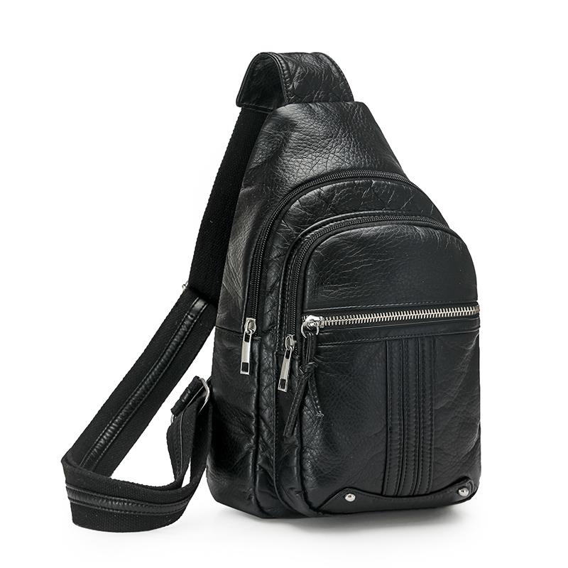 Women's Shoulder Bag PU Chest Bag Lightweight Travel Crossbody Bag