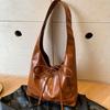 New Deisgn Y2k Shoulder Bag Large Capacity Leather Tote Bag Vintage Bow Underarm Bags  Girls