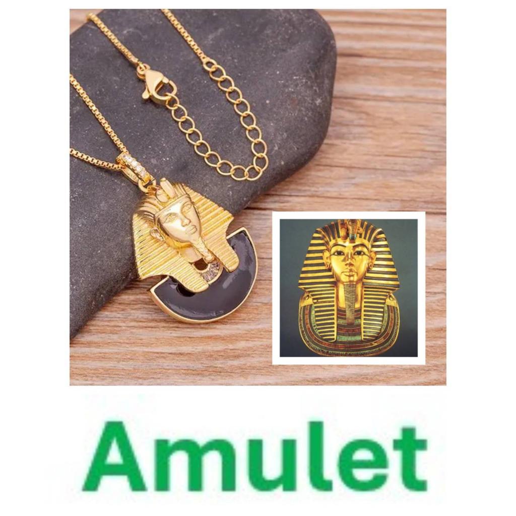 Pharaoh Necklace Ancient Egypt Egyptian Pyramid Symbol Eternal Life Pendant Amulet Talisman Power Authority Jewelry