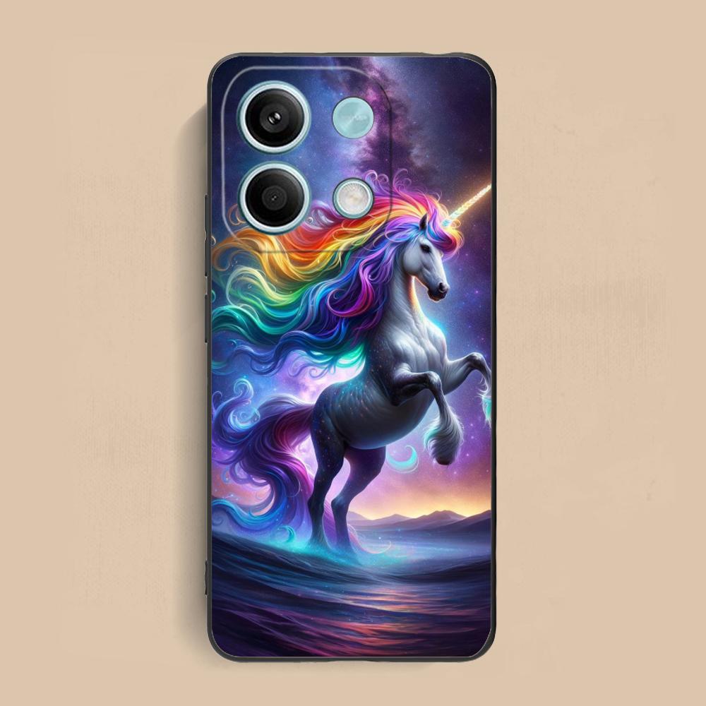 Fantasy Unicorn Mobile Phone Case for Xiaomi Redmi 15 14 13 12 A5 3 2 1 C Plus 4G 5G Colorful Printing Cover Cover Pretty Luxury