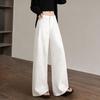 Ta Chi Women's Ramie Blend High-Waist Casual Long Pants