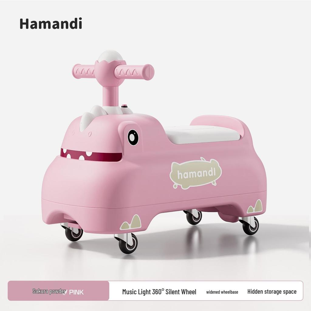Dinosaur Ride-On Car for Toddlers Aged 1-3 – Four-Wheel Balance Scooter for Boys and Girls