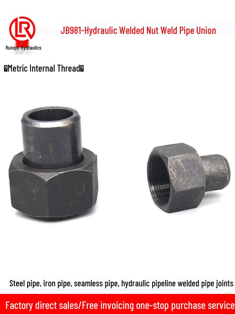 High-Pressure Hydraulic Welding Pipe Joint with Metric Thread Gauge