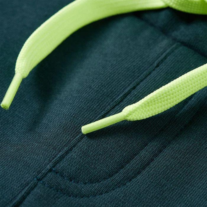 Pantalon de survêtement enfants avec cordon de serrage vert mousse 92/104/116/128/140