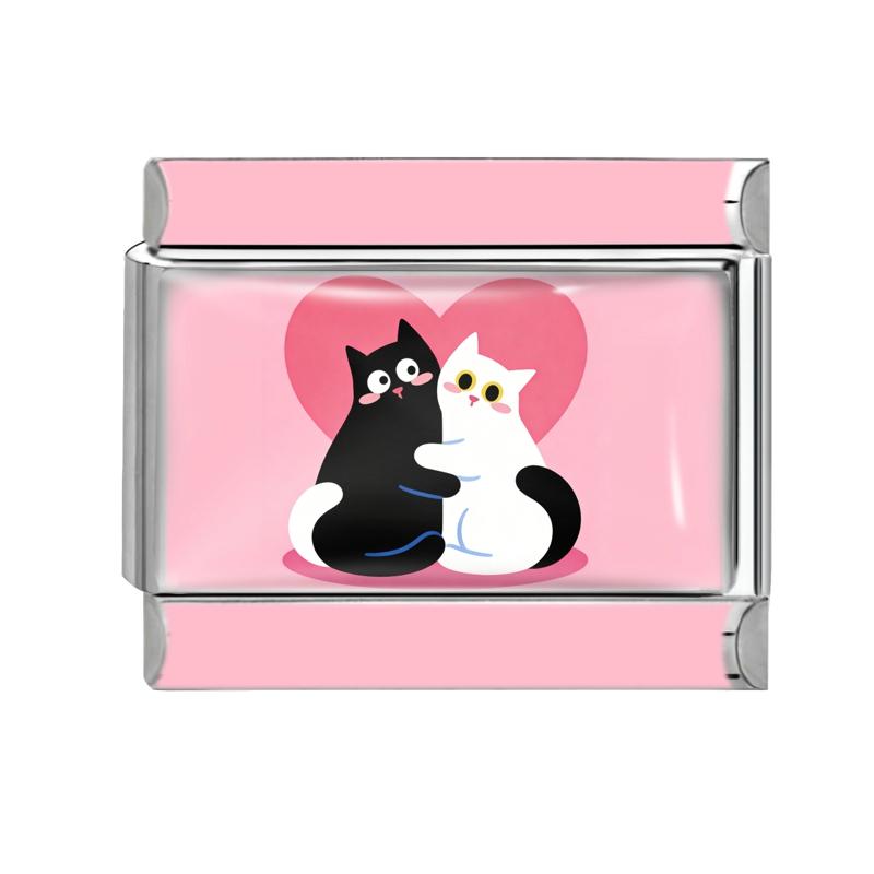 2026 New Trendy Funny Cat Rabbit Dog Dolphin Italian Charm Links Fit 9mm Stainless Steel Bracelet Women Men DIY Making Jewelry