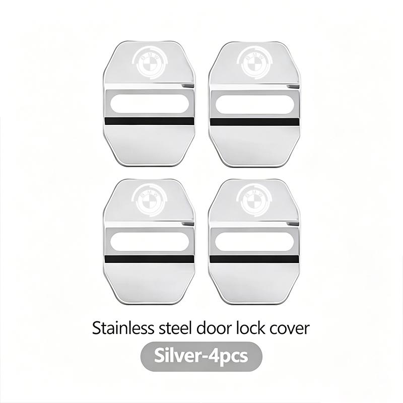 4Pcs Car Door Lock Cover Stainless Steel Protection Accessories Stickers For BMW G80 G06 G07 G42 G14 G15 G16 F82 F20 F21 F83 M2