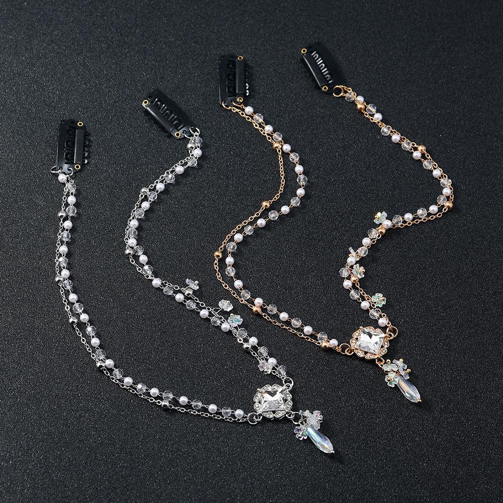 Exotic Headgear, Personalized Antique Hair Accessories For Women, Temperament Forehead, Crystal Eyebrow Pendant, Bridal Head Chain, Hair Chain.