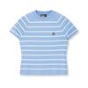 Heritage Fashion Clasic Retro Cu dungi Casual Slim Fit Mânecă Scurtă Tricot Topuri Femei Albastru F11W628413FBU