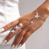 Adjustable Zircon Butterfly Bracelets Elegant Retro Flower Adjustable Flower Bracelets Personality Charm Multi Functional