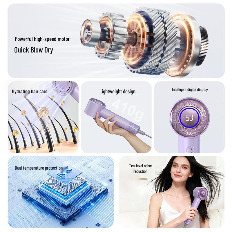 High-Speed Negative Ion Hair Dryer 110,000 RPM High-Power For Home Use