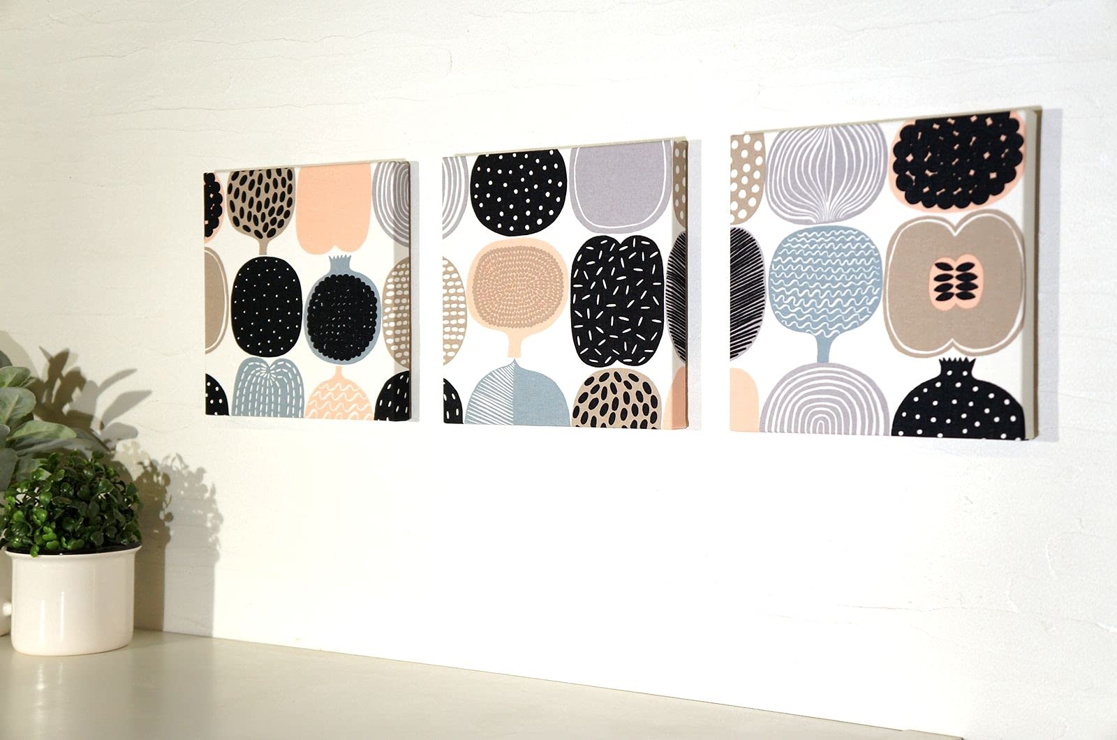 

Тканевая панель Alice Nordic KOMPOTTI 20 x 20 см 3 штуки Мини-размер Компот Мини-деревянная интерьерная панель