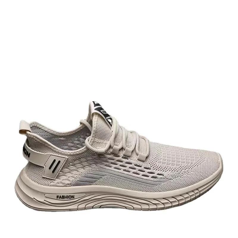 Men's Casual Sports Shoes  Summer New Black Shock Absorption Running  Mesh Breathable Men's Running Shoes Men's Shoes
