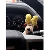 Handmade Cute Dog Plush Decor - Creative Gear Stick Ornament & Birthday Gift for Car Interior