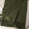Nytt 62 farger Vinterskjerf for kvinner Langt Varmt Kasjmirskjerf Hijab Ensfarget Dame Sjal Wrap Kvinnelig Pashmina Bandana Hodeskjerf