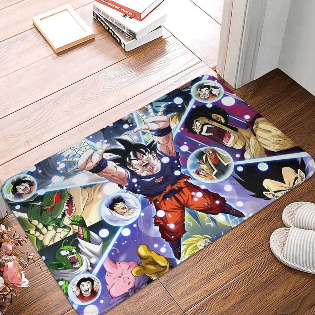 Goku Anime Dragon Ball Doormat Mat Anti-Slip  Kitchen Bathroom Toilet Rug Carpet 40*60cm