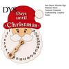 Christmas Party Supplies Advent Calendar Wooden Hanging Sign, 24 Days Welcome Sign with Rope, Countdown Plaque Santa Decorations For Living Room Cafe