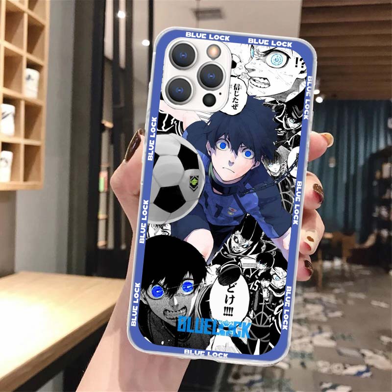 Anime Blue Lock Soft Telefonveske For iPhone 16 13 12 11 Pro Max X XR XS 7 Plus 8 + SE 2020 Mønster tilpasset deksel 15 14 1