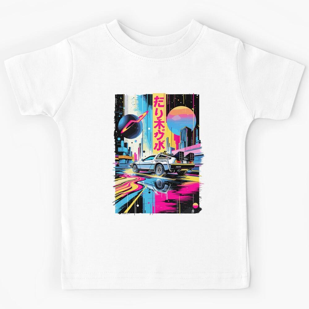 Vintage Car Classic Delorean Design Exclusive Kids T-Shirt 110