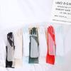 Silky Fashion Women Elbow Sheer Tulle Thin Gloves Lace Mitten Women Gloves Five Fingers Mitts