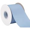 [Tekdeere]Width 75mm Solid French Blue Grosgrain Ribbon, Perfect for Gift Wrapping, Sewing, Hair Accessories, Wedding Decorations - 22 Meters/roll