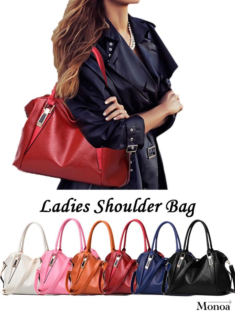 Elegante Schultertasche für Erwachsene oder aus Kunstleder marineblau [Monoa], Design, Hand-Schulterriemen, 2-Wege, Tasche, Damenmode, n1408,