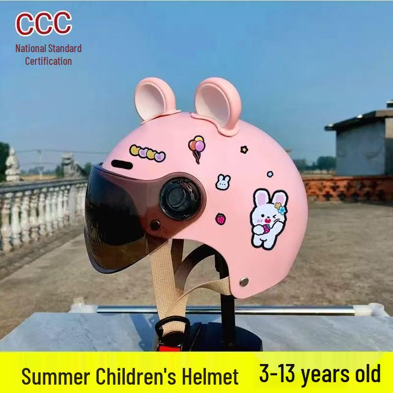 3C Certified Kids' Helmet for School, All-Season Breathable Sun Protection, Cute & Safe for Electric Bikes