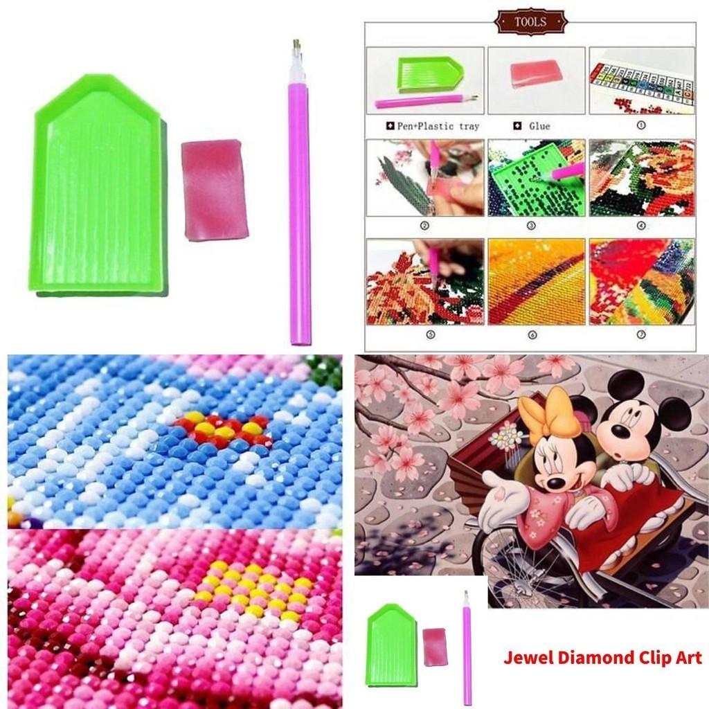 A4 Diamond Painting Tools Set Plastic Light Board Copy Table Point Drill Pen Clay Kit