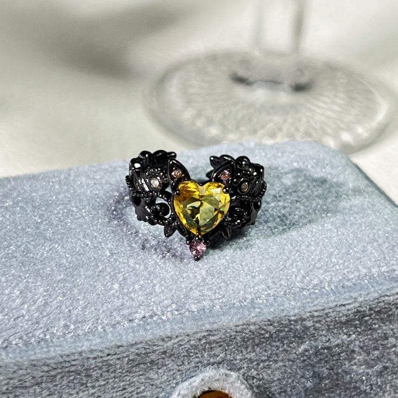 Halloween Themed Dark Vibe Ghost Spider Personality Ring Genderless Punk Niche Trendy Cool Ring
