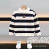 2025 Fashionable Boys' Striped Sweater: Handsome Toddler Spring/Autumn Knitwear
