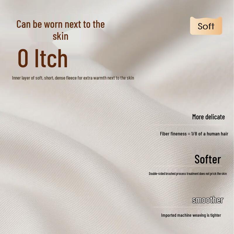 Mao Ren Women's High-Elastic Fleece-Lined Thermal Underwear Set