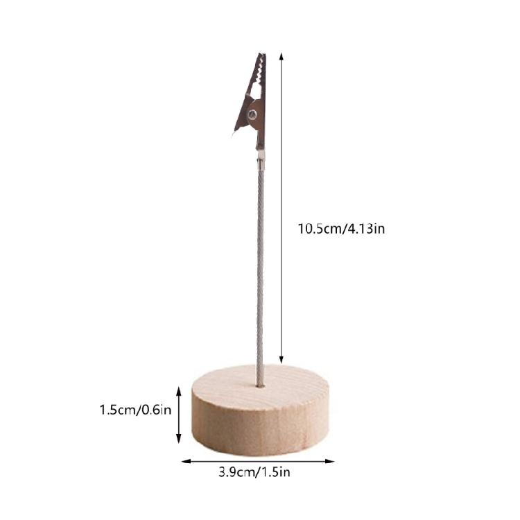 20 Pieces Name Card Holder with Clip Photo Holder Place Card Holder Photo Stand Memo Holder for Business Cards
