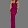 Spring New Arrival Women's Sexy Strapless Solid Color Patchwork Bodycon Slim Fit Hip Wrap Dress for European and American Cross-border Trade