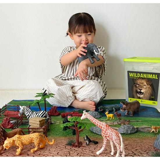 My Little Tiger Figure Bucket Wild Animal 65p Set, popular toys in Korea
