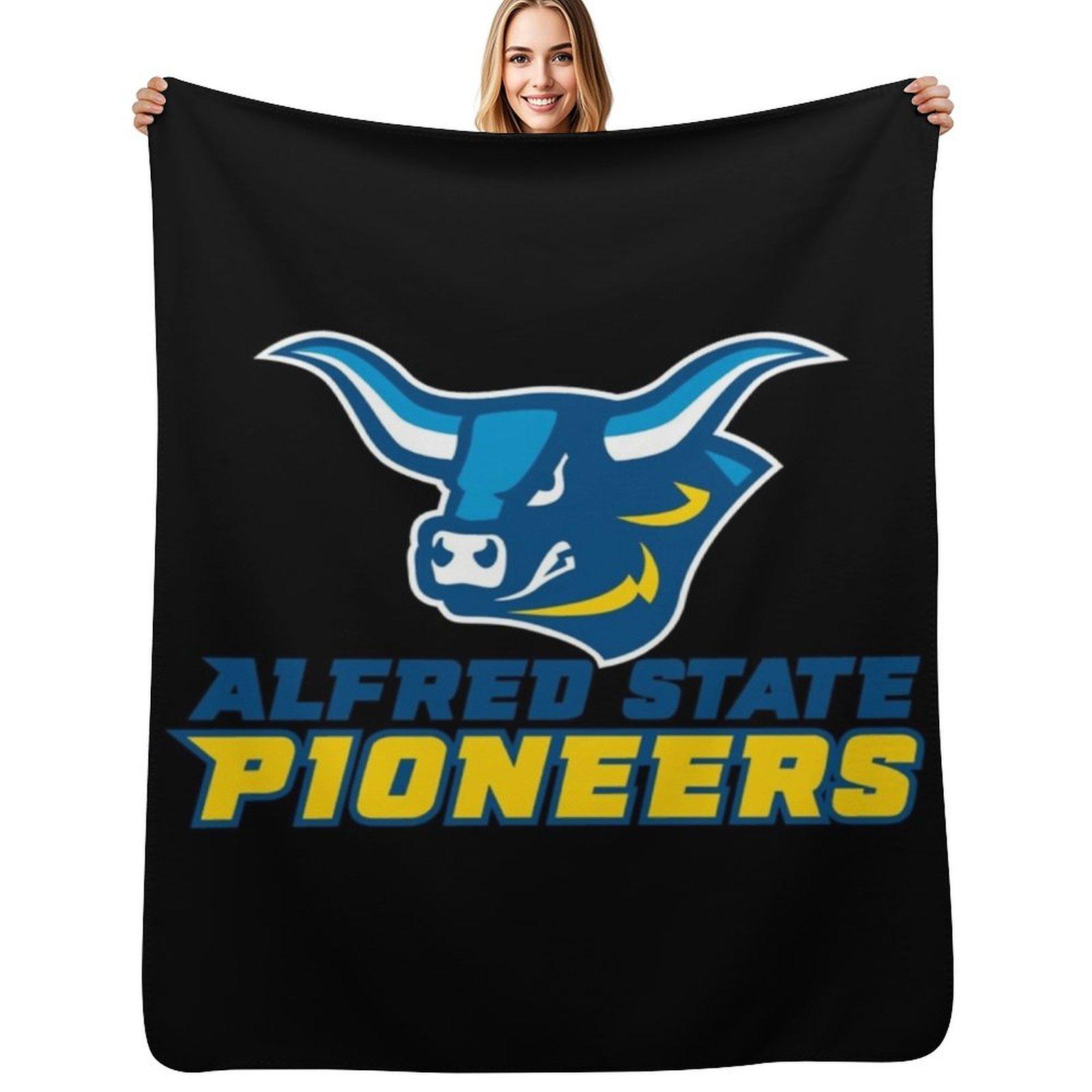 логотип alfred футболка state pioneers Плед Легкий в уходе Удобный плед для дивана Size: 75*100cm, Weight: 230 GSM