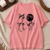 Halloween Raccoons Shirt for Unisex Unisex Raccoons Vintage Graphic TShirts Raccoon Moon Tee Funny Meme Streetwear Tops