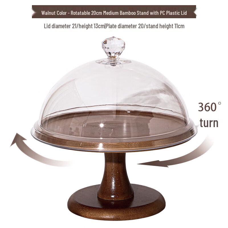 Jingzhouyuan New Chinese Style Bamboo Cake Stand & Display Tray