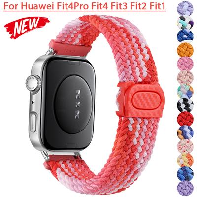 Pasek do Huawei Watch Fit 4 pro/4/3 opaska Akcesoria zamienny pasek Nylonowa pleciona bransoleta Correa opaska na nadgarstek dla Huawei fit2/1