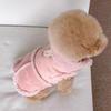 Brown Suede-Like Dog Vest Small Breeds Like Bichon Frise Teddy Warm Winter Coat With Leash Attachment