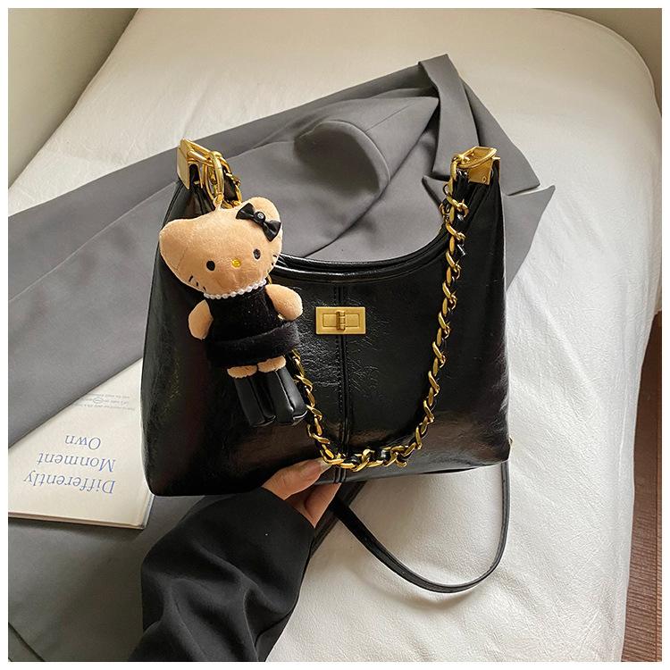 Modische und einfache Tasche, Retro-Umhängetasche, Ketten-Achseltasche