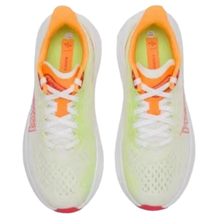 HOKA One One Mach 6 Y2K Retro Comfortable Lightweight Durable Low-Top Short Distance Running Shoes Women Sneaker White Green 1147810-WTLT